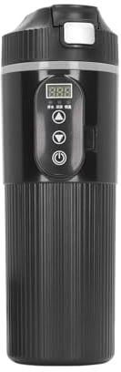 Car Electric Kettle, 500ml Stainless Steel Heating Cup, Travel Electric Cup, Portable Water Boiler, Intelligent Temperature Display, Electric Heating Mug with Cigarette Lighter