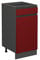 Vicco Küchenunterschrank R-Line, Rot/Anthrazit, 40 cm, AP Anthrazit