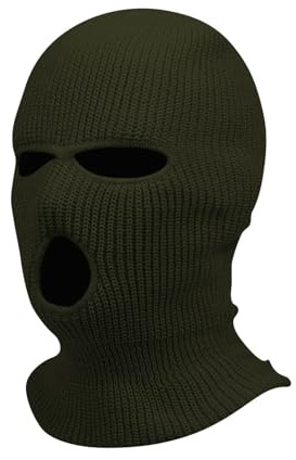 Sturmhaube Motorrad Halloween 3 Löchern Gestrickte Balaclava Herren Sturmmaske Winter Warm Strickmaske Basic Damen Maskenhut Sport Skimaske Outdoor Multifunktions Maske Neon Vollgesichtsabdeckung