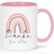 CHUIN DRUCK Tasse Dankeschön Geschenke für Frauen Lehrerin Erzieherin Regenbogen Tasse Danke Geschenke Abschiedsgeschenk Kollegin Jobwechsel Abschied Geschenk, 320ml Rosa