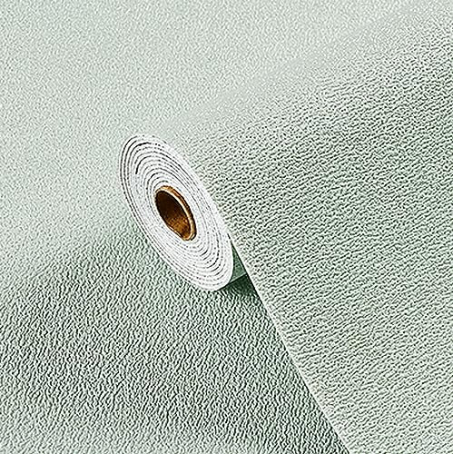 Papier peint autocollant 3D de couleur unie, insonorisant, imperméable, vert clair, épais en relief, imitation diatomée, texture boue