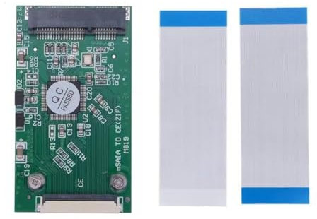Giwnhvx MSATA SSD zu ZIF Adapter Mini PCI-E MSATA SSD zu 40pin 1,8 Konverterkarte Übertragungskonverterkarte