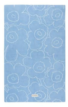 Marimekko Piirto Unikko Bath Towel 100x160 cm, lt.Blue, Off White