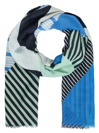 s.Oliver Feines Tuch aus recyceltem Polyester mit modischem Artwork-Print
