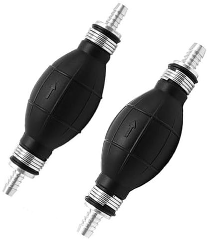 GIONAR 2PCS Poire Amorcage Gasoil, 8mm et 10mm Pompe Manuelle Carburant, Poire Amorcage en Caoutchouc, Pompe à Siphonner pour Transporter de L'essence, Du Diesel et de L'eau Liquide