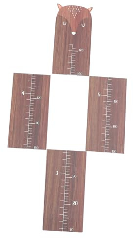 HAMPPLIES 1 Satz Wachstumsmesslatte Holz für Kinderzimmer Wanddekoration zur Größenmessung Einfache Installation für Wände und Türen für Verfolgung Wachstums Ihres Kindes