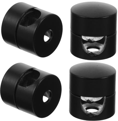 TOBBOMEY 4 pezzi Fermacavi per Lampadari in Opaco Nero Connettore per Cavi Elettrici Vintage Te Clip per Cavo Unipolare Supporto Sicuro per Decorazioni d Interni Moderne e Rustiche