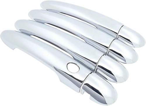 NMBYUXI Cache de poignée de Porte extérieure pour Clio 3 III 2005-2013 2014, Accessoires de Remplacement pour Garniture de poignée de Porte latérale