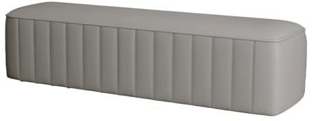 Sängbänk Hushålls multifunktionell soffa Bänk Creative Checkroom Sovrum Rum Sängbord Entré Sko Omklädningsbänk(Grijs,150 * 40 * 43cm)