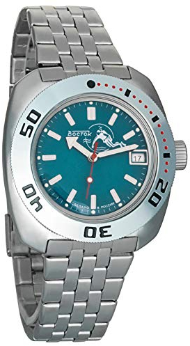 Vostok Amphibia Russische Armbanduhr WR 200m mechanische Automatik #710059