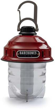 Barebones Living Beacon Chargable Steel Lantern with Dimmer - Red