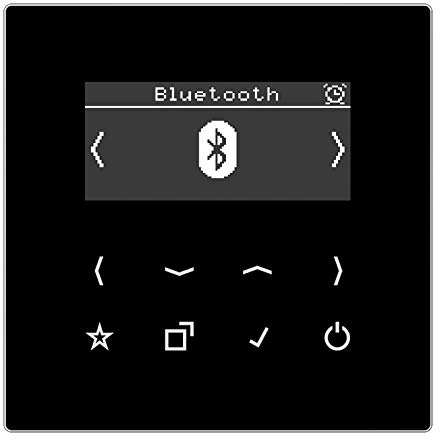 Jung DABLSBTSW Smart Radio DAB+ mit Bluetooth Schwarz Serie LS