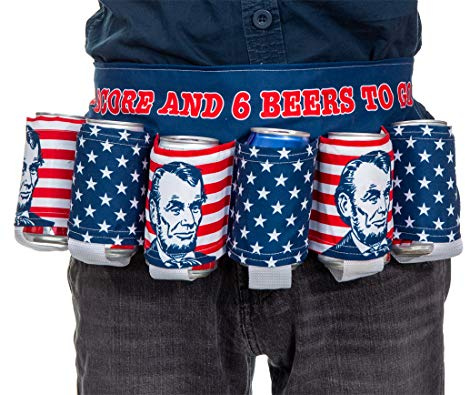 Calhoun Cintura Porta Birra a Tema Americano. - Multicolore - Taglia Unica