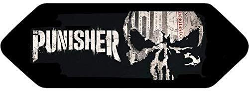 Reflektierende Aufkleber für Helm Shoei – Punisher Black, Frontal