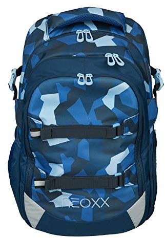 Neoxx Active Schulrucksack Camo Nation I Schulranzen für die weiterführende Schule I Ergonomischer Rucksack für Jungen und Mädchen I Tornister