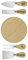 COOK CONCEPT - Coffret Fromages Couteau X4 et Planche - Bois et Inox - Dimensions : 19.5 X 15.5 X 2.5 cm