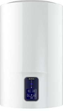Ariston Lydos Eco Blu - Termo Eléctrico 50 Litros, Calentador de Agua Eléctrico Vertical con Función ECO y Regulación Externa, 47x45x55.3 cm, Fabricado para Instalación en España
