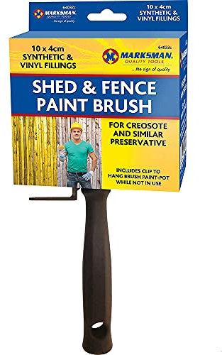 NEW SET OF 2 SHED AND FENCE PAINT BRUSH DECORATING PAINTING OUTDOOR BRUSHES