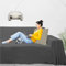 Byour3 - Sofabezug 2 3 4 Sitzer Leichte 100% Reine Baumwolle Sofa Cover Schutzhülle Sofaüberwurf L U Form Ecksofa Sofa Couch Abdeckung Alles Couchbezug Abwaschbar (Anthrazitgrau, 2 Sitzer)