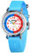 KZKR Kinderuhr Jungen Armbanduhr Nylon Quarz Analog Einfach-Lesen Lernuhr Sportlich Blau Jungenuhr Geschenk Uhr (Hellblau 2)