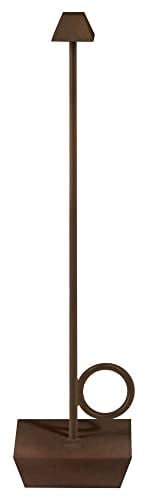 Broggi Bugia tragbare Tischlampe Corten