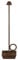 Broggi Bugia tragbare Tischlampe Corten