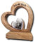 Personalisiertes Geschenk zum Hochzeitstag Jahrestag | Hochzeitsgeschenk mit Gravur | Holzherz Deko mit Namen und Datum