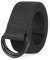 JASGOOD Men Black Canvas Belt, Webbing Cloth D Ring Buckle Belt Extra Long with Metal Tip for Pants (One Pack Black,Fit Waist Size 34-39 inch)
