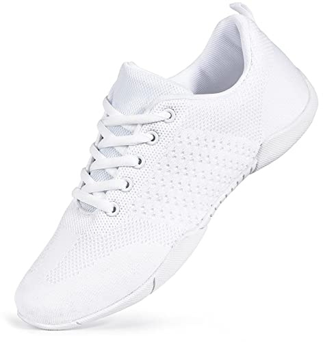 ZVC Cheer Shoes White Cheerleading Shoes for Women Cheer Sneakers Youth