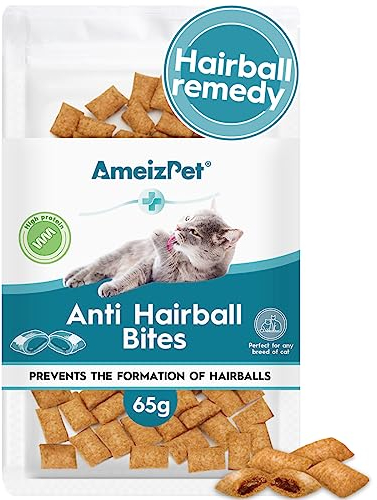 AmeizPet Anti Hairball Treats, Hairball Remedy For Cats, Cat Biscuits Hairballs Treatment - Crunchy Hairballs Cat Biscuits 65 g (2.3 oz)