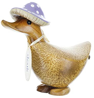 DCUK Fliegenpilz-Hut, Naturholz, Ente (lila)