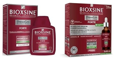 Bioxcin Forte Set für intensiven Haarausfall 300ml Shampoo + 3x50ml Serum