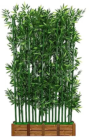 Bambus Kunstpflanze Kunstbaum Künstliche Bambusstiele mit Blättern, Werbung Landschaftsbau-Ornamente für Eingangsdekoration / Raumteiler / Sichtschutz, 1m/1,5m/1,8m Hoch Pflanzenbildschirm ( Color : 1