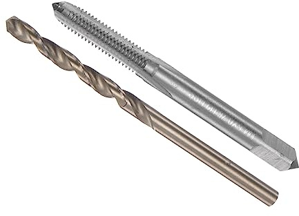 CoCud Gewindeschneiden und Bohrer Bit Setzen M4.5 x 0.75 Gewindebohrer 3.7mm Bohrer Metrisch Maschinenschraube Gewindebohrer und Drehbohrer Kit - (für Gewindeschneiden Reparieren) 1Set
