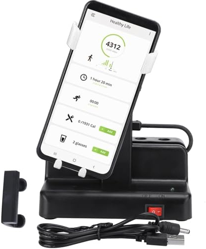 GAESHOW Automatic Phone Shaker Swing, Cellphone Pedometer Automatically Left Right Swing Steps Counter, Adjustable Phone Swing Device for Pedometer Step Earning
