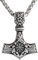 WODANICA Thors Hammer Halskette Wikinger Schmuck Edelstahl Anhänger Mjölnir Wikinger Runen Kelten Germanen