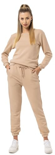 Redbridge Damen Freizeitanzug Jogginganzug Hose Sweatshirt Premium Basic