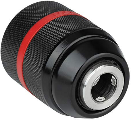 Mandrino per trapano manuale senza chiave da 1 PC, Mandrino per trapano in metallo senza chiave con grande forza di serraggio, Attacco 1/2-20UNF Mandrino per trapano autoserrante da 2~13 mm
