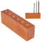 OLYCRAFT Holz-Stiftehalter Für Den Schreibtisch Mit 6 Loch Rundem Loch Rustikaler Bleistift-Organizer Für Schreibtische Im Homeoffice Oder Klassenzimmer Schreibwarenzubehör 12.8 mm Loch