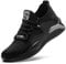 Zapatos de Seguridad para Hombre Mujer Ligeros Moda Transpirabilidad Comodas Amortiguación Zapatos de Trabajo Puntera de Acero Zapatos de Cocina Hombre Calzado Seguridad Deportivo Negro Gris 40EU