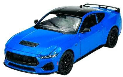 Welly 2024 Ford Mustang GT Blue 1/24 1:24 Metall Automodell Die Cast Neu im Karton