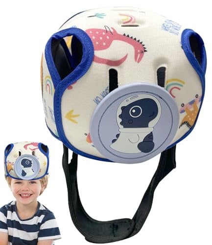 Vriusi Kopfschutz für Kleinkinder, Kleinkindmütze zum Krabbeln und Spazierengehen - Keine Stöße, weiche Schutzkappe für Kinder zum Laufenlernen | Sicherheits-Schutzmütze für Kleinkinder zum Krabbeln