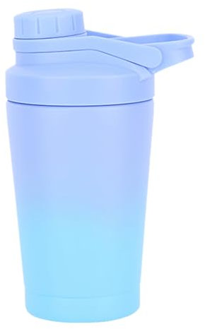 EACHPT Protein Shaker 500ml, Shaker Proteinshake, Shaker Proteinshake Edelstahl,Doppelwandig Vakuum Isoliert,BPA Frei Auslaufsicher,Edelstahl Shaker Thermoflasche für Eiweiß-Sportgetränke