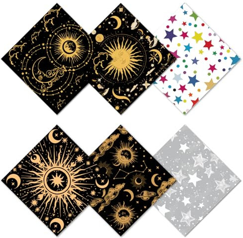 CREATCABIN 6 Paquet Chiffon Nettoyage Lunettes Microfibre Douce Multicolore pour Nettoyer Verres Réutilisables Épais Lingettes pour Lunettes Appareil Photo Téléphone Portable Écrans 15.5x15.5cm