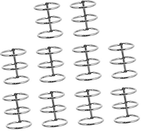 DIYEAH Notizbuch 10 Stück Metallbindespulen Für Loseblatt-notizbücher Einfache Organisation Von Dokumenten Und Notizen