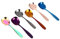 GLEAVI 6 Piezas Socada de helado de acero inoxidable pequeño postre cuchara de helado cucharaditas Artilugio cuadrado gadget de cocina Cuchara de acero inoxidable cucharadita cuadrada