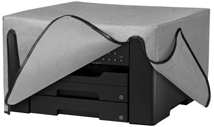 kwmobile Cover kompatibel mit Epson WorkForce WF-7840DTWF - Tasche Hülle Drucker - Staubschutzhülle Schutzhaube Schutzhülle - Hellgrau