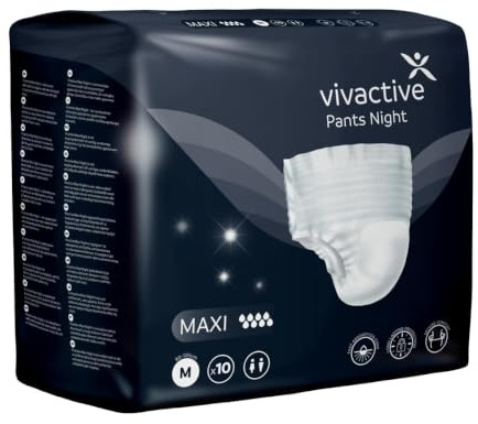 Vivactive Pants Night Maxi Medium (2200ml) 10 Pack