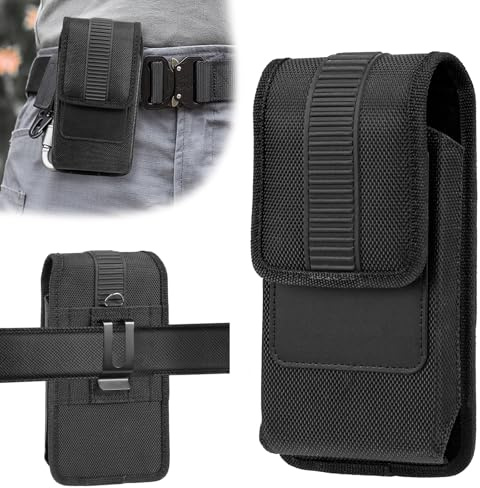 Handytasche Gürtel Herren Handy Gürteltasche für iPhone 17 16 15 14 13 Pro,Pro Max,Samsung Galaxy S25, S24, S23 Handytasche für Rucksack mit Kartenhalter-Tasche und Gürtelclip