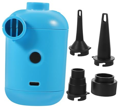 TOYZFRIENDY Pompe à Air Électrique Multifonction Portable Bleu, Compresseur D'air Puissant Pour Matelas Gonflable Et Bateau Gonflable En Pvc, Gonfleur Électrique Usb Pour Usage Domestique Et Extérieur